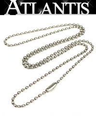 CHROME HEARTS 긴자점 크롬 하트 볼 체인 목걸이 53cm 남성 실버 SV925 105070