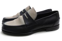 ボッテガヴェネタ／BOTTEGA VENETA コインローファー ペニーローファー シューズ 靴 メンズ 男性 男性用 スエード スウェード レザー 革 本革 ネイビー 紺 325924 VBFV7 1288 SCARPA PELLE S.CUOIΟ マリン