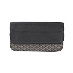 ゴヤール サンマリーMM クラッチバッグ コーティングキャンバス ブラック ユニセックス GOYARD 中古 ゴヤール