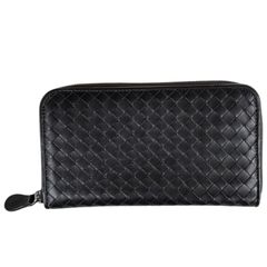 ボッテガヴェネタ イントレチャート 長財布 レザー 114076-V4651 ユニセックス BOTTEGAVENETA 中古 ボッテガヴェネタ