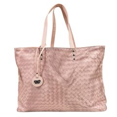 ボッテガヴェネタ イントレッチオリュージョン トートバッグ ナイロン ピンク レディース BOTTEGAVENETA 中古 ボッテガヴェネタ