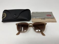 ◆Ray-ban レイバン サングラス ベージュ RB4258F ケース付き 中古 現状◆23122★