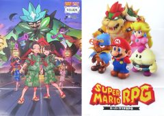 중고 ポスター B2両面ポスター 八つ折 集合 「ポケットモンスター スカーレット・バイオレット ゼロの秘宝 スーパーマリオRPG」 Nintendo DREAM 2023年12月号付録