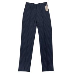 미사용 品 COMME des GARCONS HOMME PLUS 꼼데가르송 オムプリュス PC-P004 ストライプ センタープレス スラックス SS 定価50000円