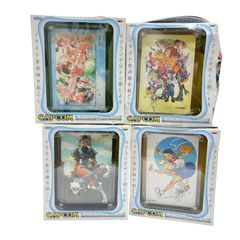 BANPRESTO カプコンキャラクター 描き起こしピクチャークロック 春麗 春日野さくら ギャルズ集合 オールスター 箱傷みあり 全4種セット 置時計