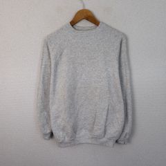 90s Hanes 헤인즈 스웨트 무지 라글란 그레이 L 남성 헌 옷 아메카지