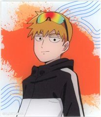 중고 キャラカード 霊幻新隆 背景グレー 「モブサイコ100III POP UP SHOP in PickUpランキン 渋谷ちかみち 描き下ろし ストリートスポーツver. トレーディングアクリルカード」