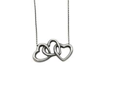 Tiffany&Co. ティファニー ネックレス トリプルオープンハート シルバー系 SV925 レディース 美品