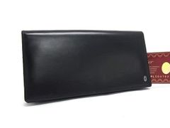 Cartier カルティエ 長財布 パシャ Ｌ3000440 ブラック系 カーフレザー メンズ 二つ折り財布 美品
