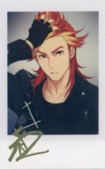 중고 キャラカード 紅井朱雀 サイン入りレアver. 「アイドルマスター SideM×FiFS イラスト展 スリー・ワン・ファイヴ VOL.5 トレーディングインスタントフォト風カード-等身C-」