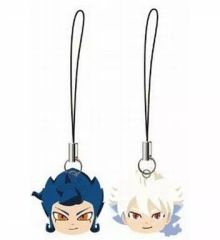 중고 ストラップ キャラクター 剣城京介＆白竜 ペアキャラストラップ 「3DSソフト イナズマイレブンGO2 クロノ・ストーン ライメイ」 早期購入者特典