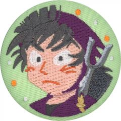 중고 バッジ・ビンズ 浜守一郎 「忍たま乱太郎 刺繍缶バッジコレクション 刺繍記章収集第二の段 」 NHKキャラクターショップ限定