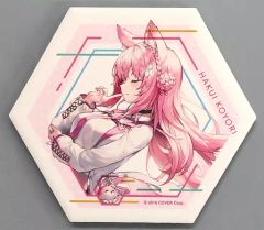 중고 コースター 博衣こより 白雲石コースター 「バーチャルYouTuber ホロライブ holoX 博衣こより 博衣の日記念2022」