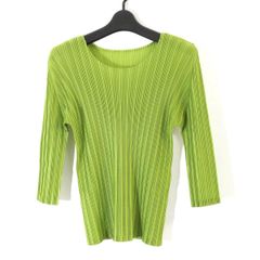 PLEATS PLEASE ISSEY MIYAKE プリーツプリーズ イッセイミヤケ 11SS リブプリーツハーフスリーブカットソー / Tシャツ 3 PP11-FK322