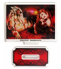 【中古】アクリルスタンド・アクリルパネル アルベド＆シャルティア ミニアクリルスタンド 「くじ引き堂 オーバーロードIV オンラインくじ ver.2」 10連セット購入特典