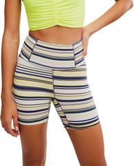 フリーピープル レディース ボトムス カジュアルパンツ プリント ショートパンツ FP Movement Womens Never Better Printed Bike Shortsour Citr