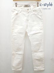 人気 JACOB COHEN ヤコブコーエン デニムパンツ 29 ホワイト PW622 ★ I647