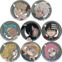 중고 バッジ・ビンズ 全8種セット 「ソウルイーター生誕20周年記念原画展 キャラバッジコレクション」