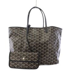 ゴヤール GOYARD サンルイPM トートバッグ ハンドバッグ 黒 /KH