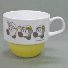 중고 マグカップ・湯のみ キャラクター カービィ＆ワドルディ イエロー ハンドペイント スタッキングマグカップ " 별의 커비 カービィカフェ」