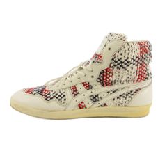 オニツカタイガー Onitsuka Tiger COOHEM コラボ ニットツイード ハイカットスニーカー D8J9N トリコカラー 23 ■GY09