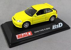 중고 ミニカー 1/72 二宮大輝 CIVIC TYPE R EK9 「頭文字D」 REAL-X ダイキャストミニカーコレクション