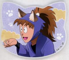 중고 バッジ・ピンズ 鉢屋三郎 ねこ型マグネットバッジ 「忍たま乱太郎 in ナンジャタウン ～猫屋敷で大捜索の段～」 ミニゲーム 風呂敷を取り戻せ!猫捜索ゲーム S賞