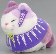 【中古】ぬいぐるみ みーさま 藤の花 ぬいぐるみ 「ひげまんじゅう」 あしかがフラワーパーク限定