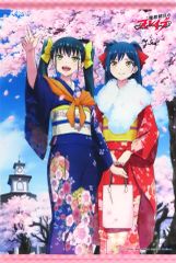 중고 タペストリー 単品 東日万凛＆東八千穂 B2タペストリー 「Blu-ray 魔都精兵のスレイブ」 アニメイト限定全巻購入特典