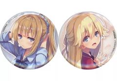 중고 バッジ・ピンズ 軽井沢恵＆七瀬翼 特製缶バッジ2個セット 「ようこそ実力至上主義の教室へ 2年生編」 月刊コミックアライブ 2021年12月号付録