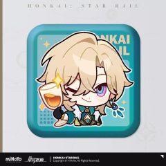 중고 バッジ・ビンズ アベンチュリン パムの展覧室シリーズ スクエア缶バッジ 「崩壊：スターレイル」