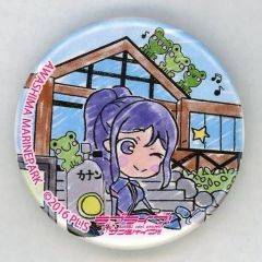중고 バッジ・ピンズ 松浦果南 沼津 まちあるき缶バッジ あわしまマリンパーク 「ラブライブ!サンシャイン!!」 沼津まちあるきスタンプ