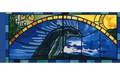 중고 紙製品 シシ神 ステンドグラス一筆箋 「もののけ姫」 三鷹の森 지브리 美術館限定