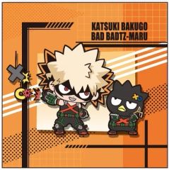 중고 クッション・本体 B：爆豪勝己×バッドばつ丸 スクエアミニクッション 「 나의 히어로 아카데미아 × 산리오 キャラクターズ2」