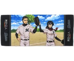 중고 タオル・手ぬぐい エレン&ミカサ 千葉ロッテマリーンズ フェイスタオル 「進撃の巨人×パ・リーグ6球団コラボ2024」