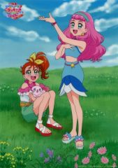 중고 ポスター A3クリアシート クリアポスター 夏海まなつ＆ローラ 「Blu-ray/DVD トロピカル～ジュ!プリキュア 雪のプリンセスと奇跡の指輪!」 早期購入特典