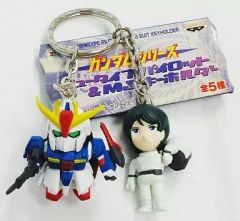 중고 キーホルダー・マスコット キャラクター カミーユ・ビダン＆Zガンダム ニュータイプパイロット＆MSキーホルダー 「ガンダムシリーズ」