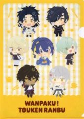 중고 クリアファイル 集合 イエロー A4クリアファイル 「ココス×わんぱく!刀剣乱舞 ココに集まれ!みんなでもぐもぐ キャンペーン」 対象メニュー注文特典 第1弾