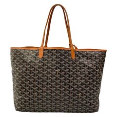 GOYARD(ゴヤール) トートバッグ サンルイPM 黒×ブラウン レザー