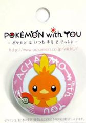 중고 バッジ・ピンズ キャラクター アチャモ 缶バッジ POKEMON with YOU- 포켓몬 はいつもキミといっしょ- 第7弾 「ポケットモンスター」 포켓몬 センター限定