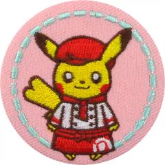 중고 バッジ・ピンズ キャラクター 피카츄 ウェイトレス 「ポケットモンスター Pokemon Cafe 刺繍缶バッジ」
