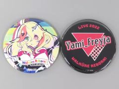 중고 バッジ・ピンズ 闇フレイア 江端里沙氏描きおろしver. 缶バッジ 2個セット 「SANKYO presents マクロスΔ ワルキューレ LIVE 2022 ～Walkure Reborn!～」 マクロスΔ デジタル 가챠