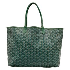 GOYARD(ゴヤール) トートバッグ サンルイPM グリーン レザー