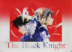 중고 ポスター B2ポスター 工藤新一＆毛利蘭 The Black Knight 「名探偵コナン」