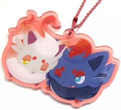 중고 キーホルダー ゾロア&ヒスイゾロア 「ポケットモンスター アクリルチャームコレクション にたものどうし」