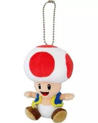 중고 ぬいぐるみマスコット・ぬいぐるみバッジ キノピオ ぬいぐるみマスコット 「スーパーマリオ」