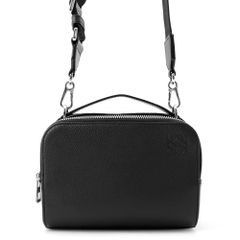 ロエベ ショルダーバッグ クロスボディ カメラバッグ ミニ ソフトグレインカーフレザー C660R41X01 LOEWE 黒