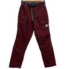 and wander(アンドワンダー) パンツ サイズ1美品 ボルドー