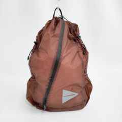 and wander sil daypack シルデイパック コーデュラナイロン 18L プルーフ パッカブル 定価19800円 リュック・デイパック ブラウン ユニセックス アンドワンダー【中古】6-1009G