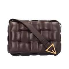 ボッテガヴェネタ パデットカセット ショルダーバッグ ラムスキン ブラウン ユニセックス BOTTEGAVENETA 中古 ボッテガヴェネタ